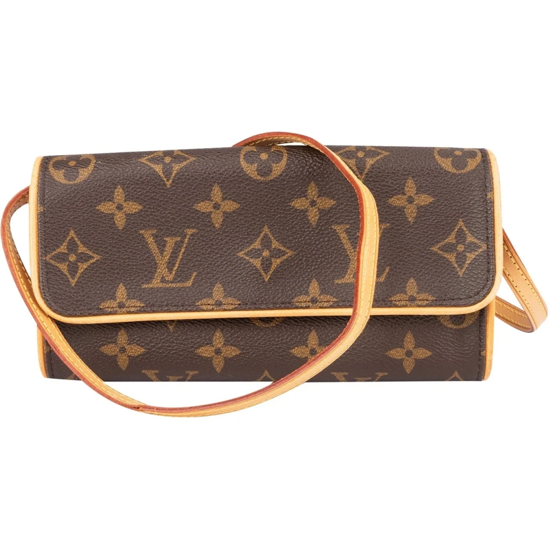 Louis Vuitton Tote Louis Vuitton Monogram Canvas Pochette Twin PM Cro braun