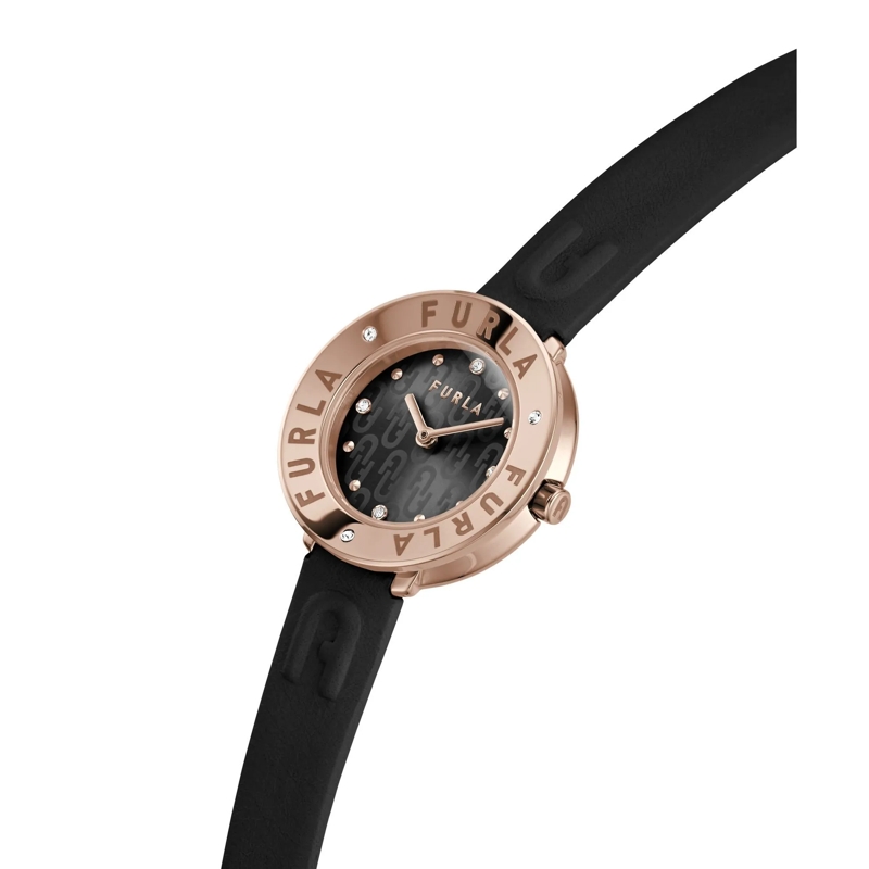 Furla Quarzuhr Quarz-Analoguhr Furla Essential schwarz(Image 4)