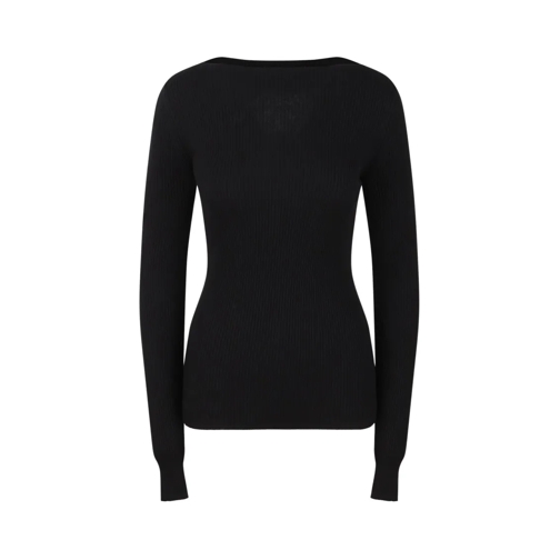 Rick Owens Langärmelige Oberteile Cut-Out Top Black