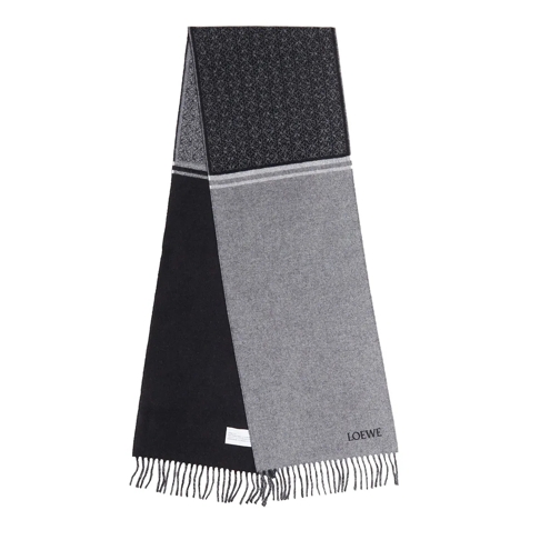 Loewe Schal Black / Grey Wool Scarf