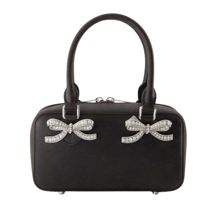 Self Portrait Mini Tote Bag - Leather - Black Black | Tote