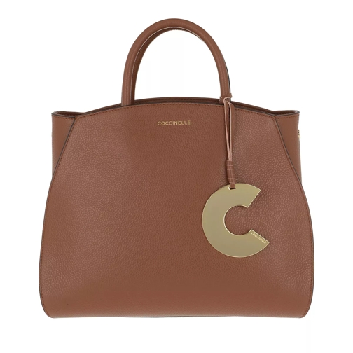 Coccinelle Concrete Shoulder Bag Brule Rymlig shoppingväska