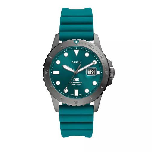 Fossil Fossil Blue Three-Hand Date Silicone Watch Oasis Montre à quartz