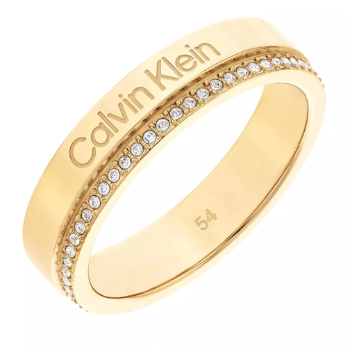 Calvin Klein Minimal Linear Ring Gold Anello a fascia