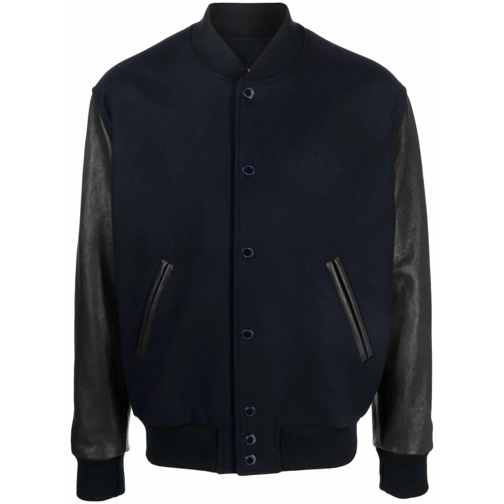 Golden Goose Bomberjacks Black Varsity Bomber Jacket Black