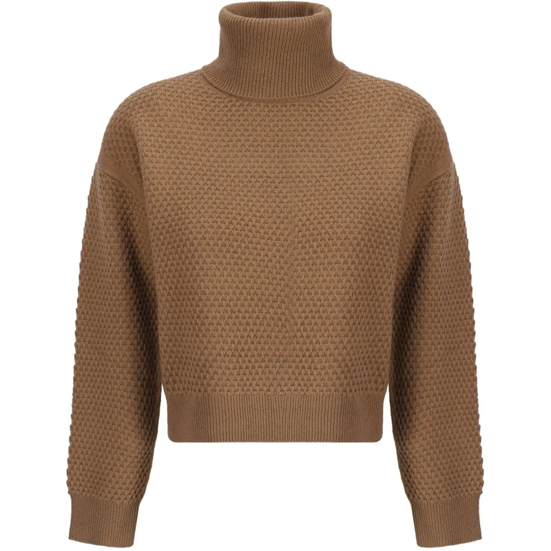 Max Mara T-Shirt Max Mara Studio Cashmere Sweater braun
