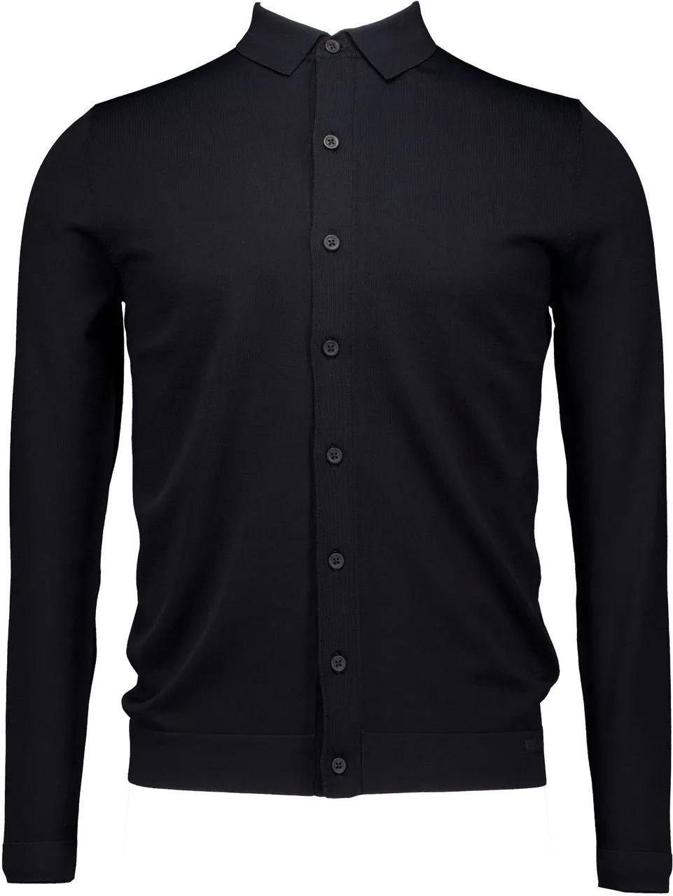 Thumbnail - GENTI - Genti Shirt 8 Buttons Ls Vesten Zwart K1151-3260 - Größe XL - schwarz