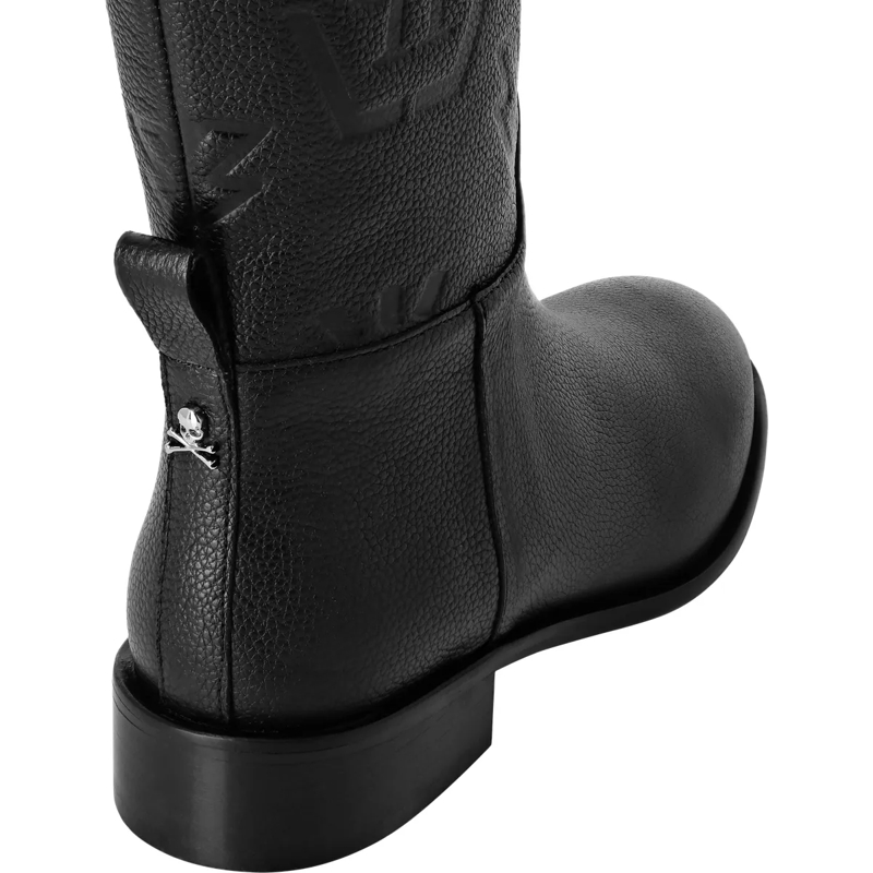 Philipp Plein Stiefel Stiefel Lo-Heels Mid Monogram schwarz(Image 2)