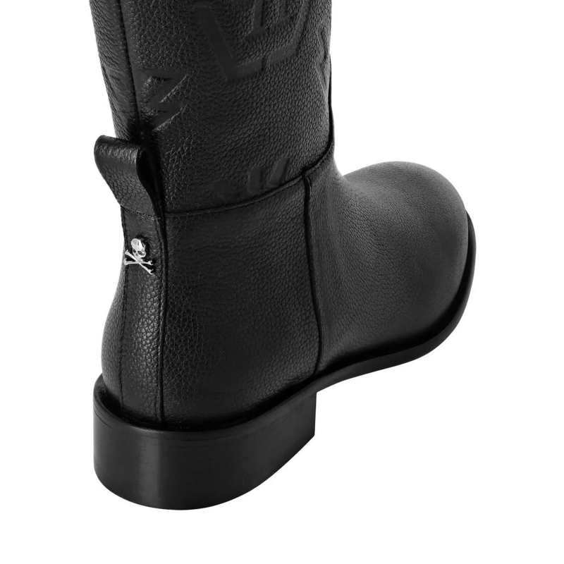 Philipp Plein Stiefel Stiefel Lo-Heels Mid Monogram schwarz(Image 2)