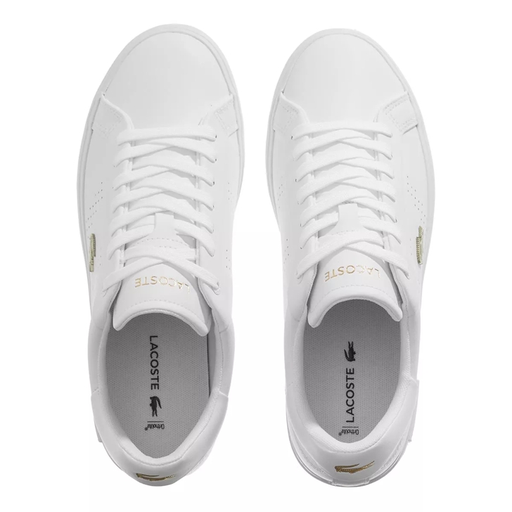 White lacoste sneakers womens online