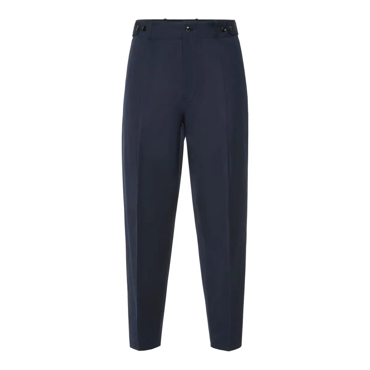Thumbnail - Philipp Plein - Wool Trousers Chinos Classic Fit - Größe 50 - blau