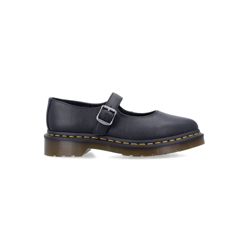 Dr. Martens Ballerinas Elphie Mj Black Leather Mary Jane Shoes Black