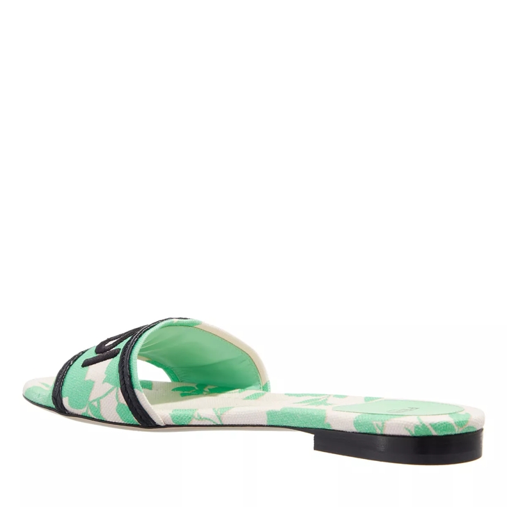 Fendi green hot sale slides