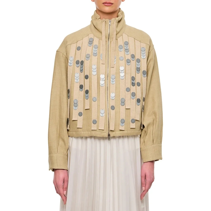 Durazzi Milano Übergangsjacke Medallion Bomber Jacket Neutrals