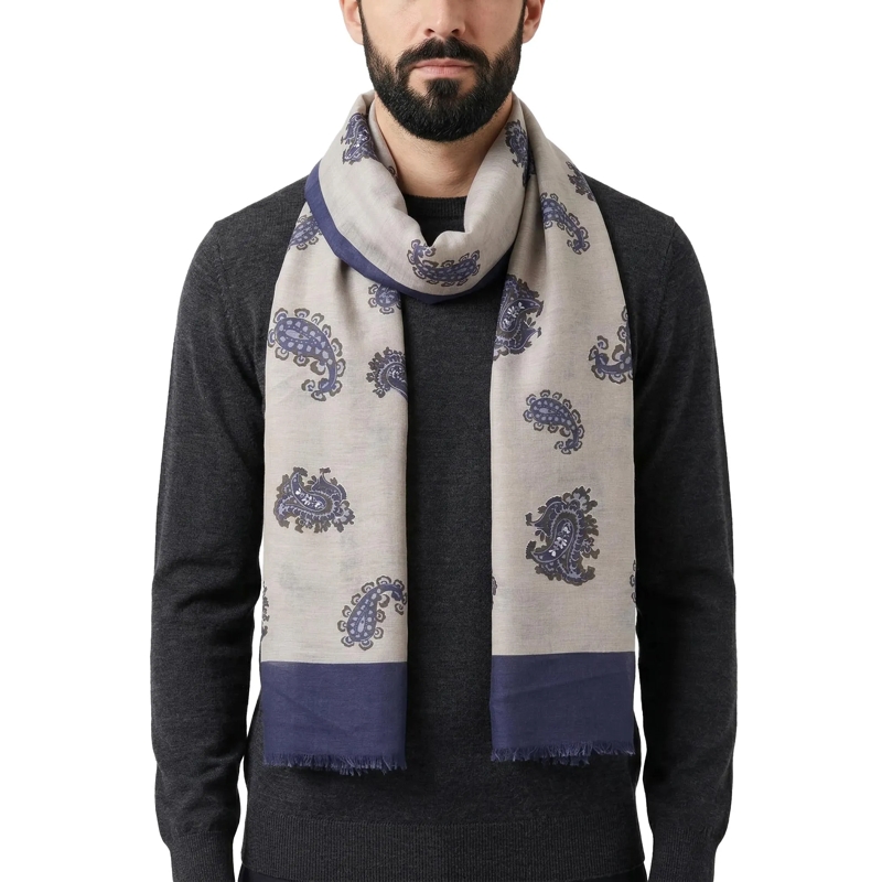 Altea Écharpe en laine Tuch mit Muster beige(Image 2)