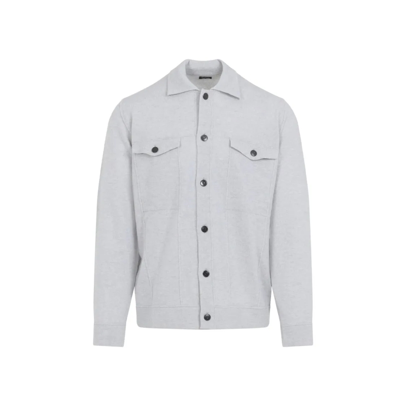 Kiton  Grey Cashmere Jacket Grey