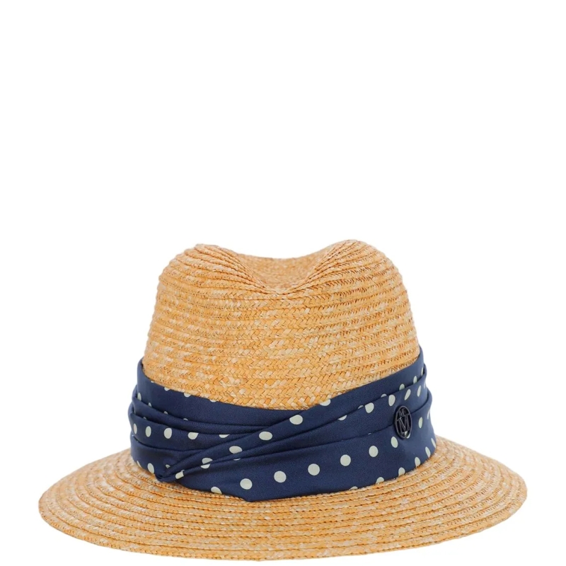 Maison Michel Hoed Straw Bobbie Hat Neutrals