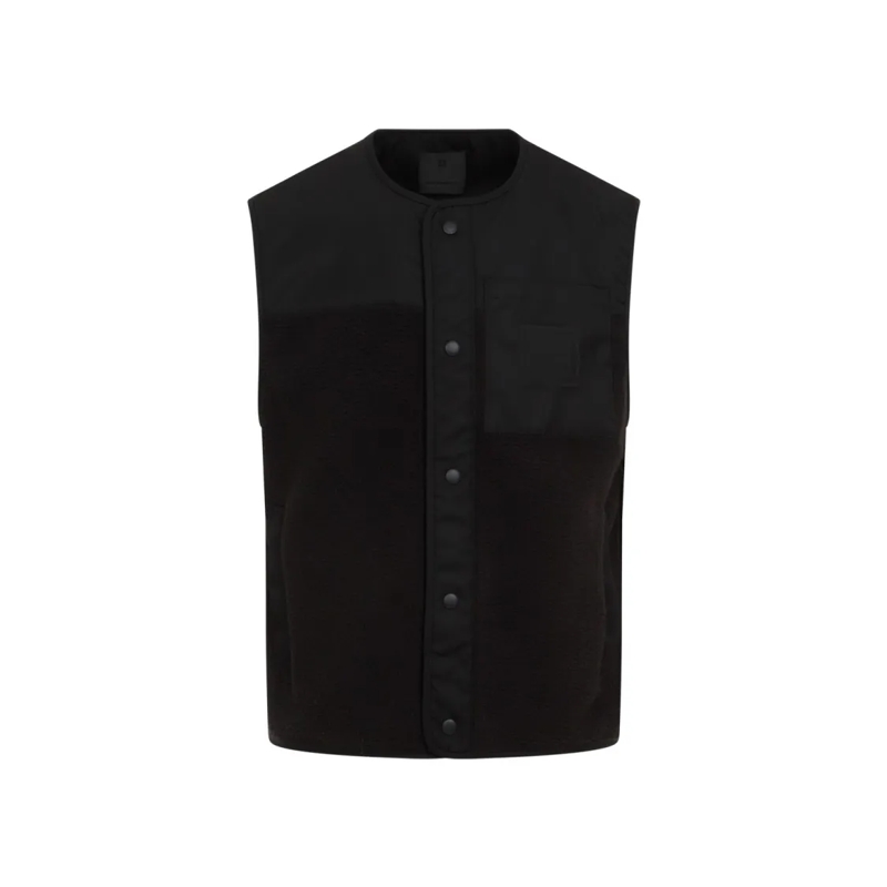 Givenchy Veste de transition Mix Material Vest 4G Pocket Black