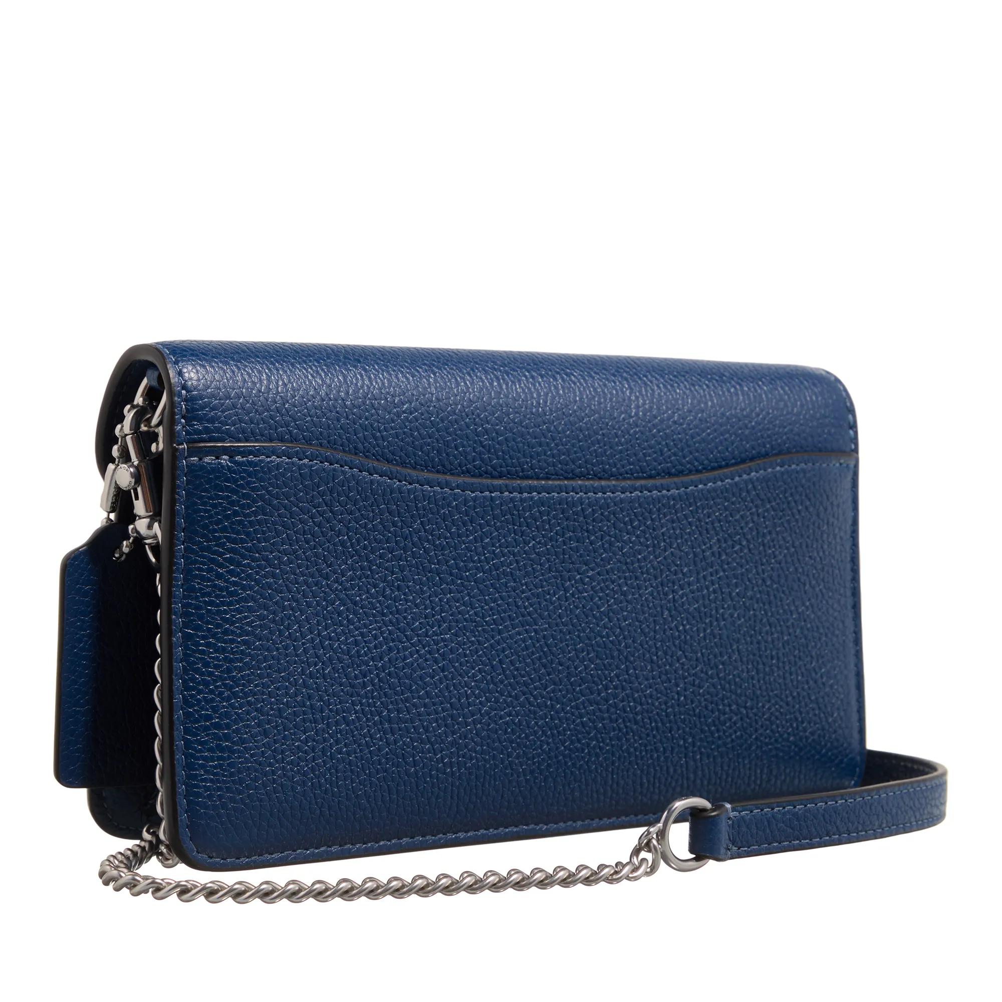 Coach Crossbody bags Leather Covered C Closure Tabby Chain Clutch in blauw
