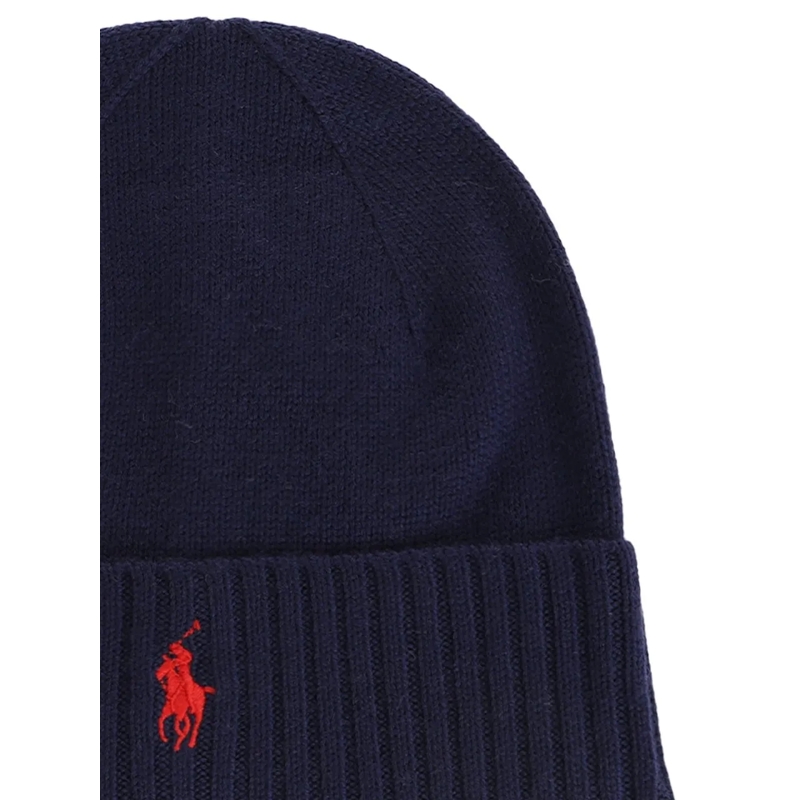 Polo Ralph Lauren Chapeau en laine Beanie mit gesticktem Logo blau(Image 3)