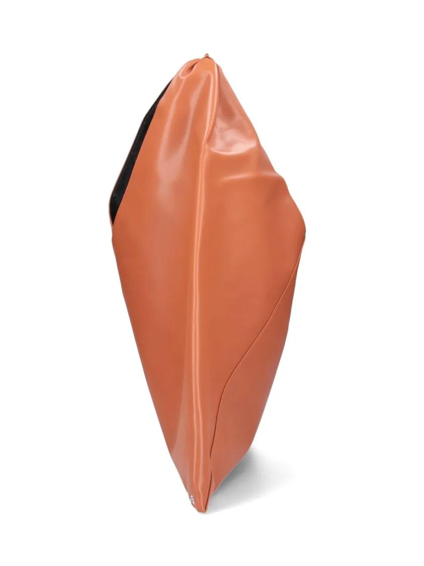 Thumbnail - MM6 Maison Margiela Shopper & Totes - Medium Triangular Tote Bag In Eco-Leather - Gr. unisize - in Braun - für Damen