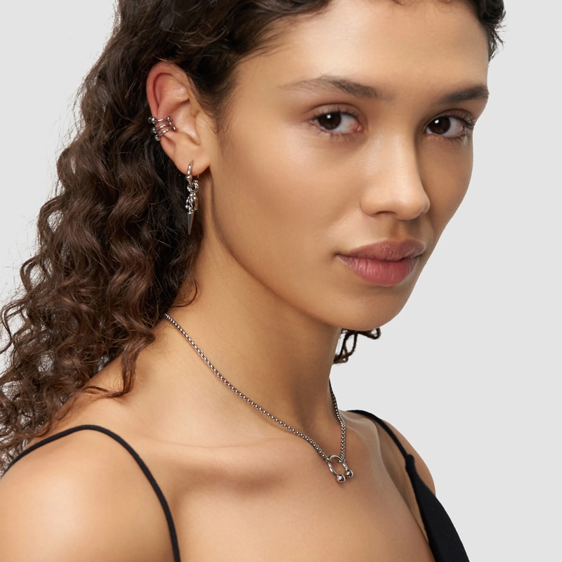 Liebeskind Berlin Mittellange Halskette Edelstahl Urban Chic silber(Image 3)