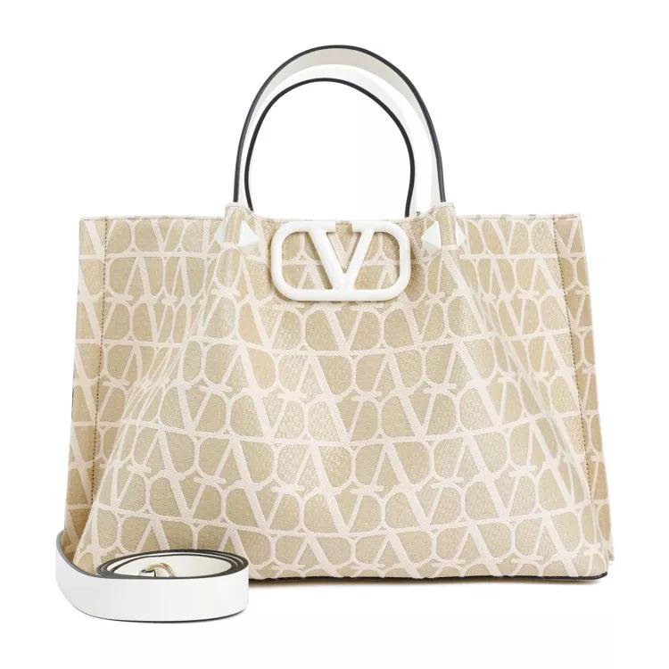 VALENTINO Totes - Vlogo Medium Tote - Gr. unisize - in Beige - für Damen