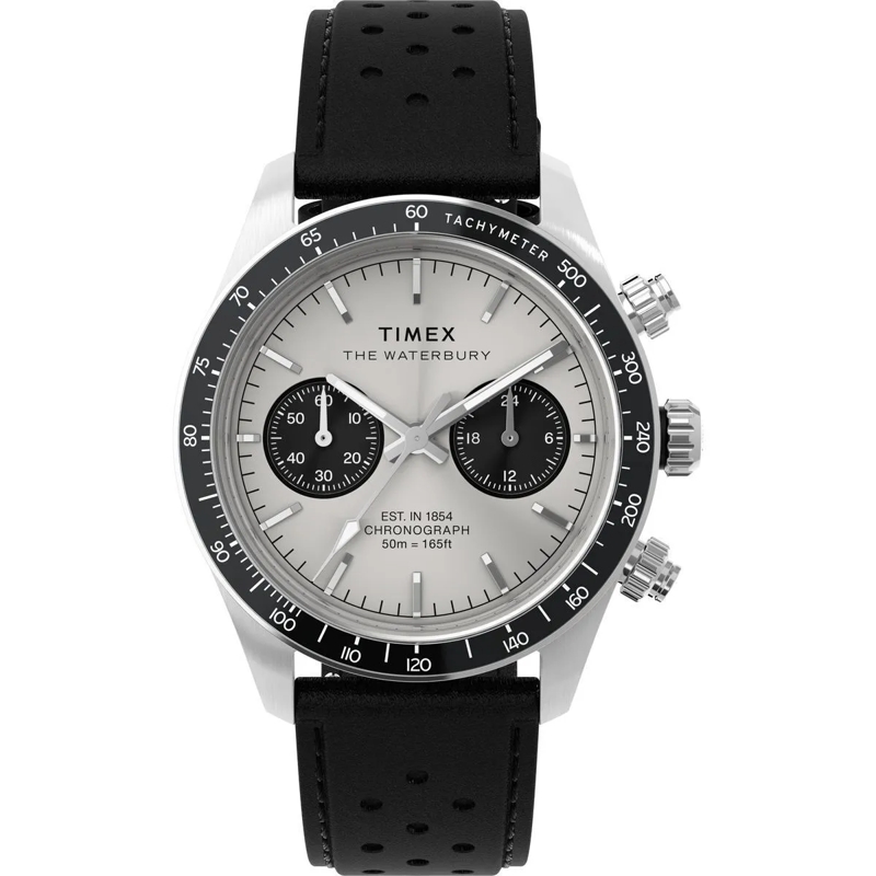 Timex Quarzuhr Quarz-Chronographenuhr Waterbury Heritage schwarz