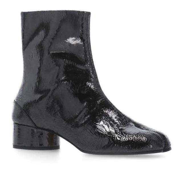 Maison Margiela Stiefel - Black Mirror Leather Boots - Gr. 36 (EU) - in Schwarz - für Damen