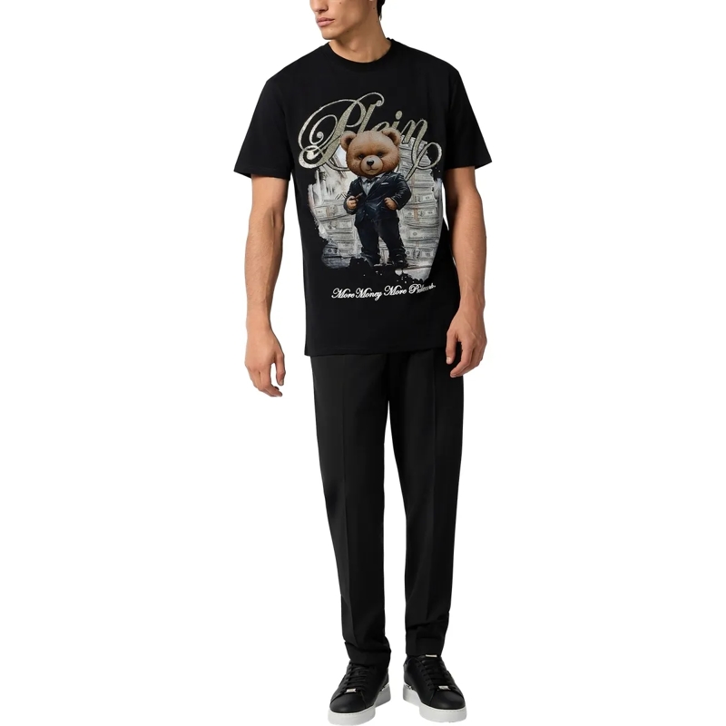 Philipp Plein T-Shirt Round Neck T-Shirt Teddy Money schwarz(Image 4)