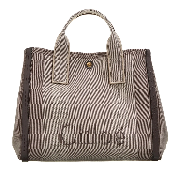 Chloé Small Chloé Carry Tote Bag In Canvas in Kohl brown