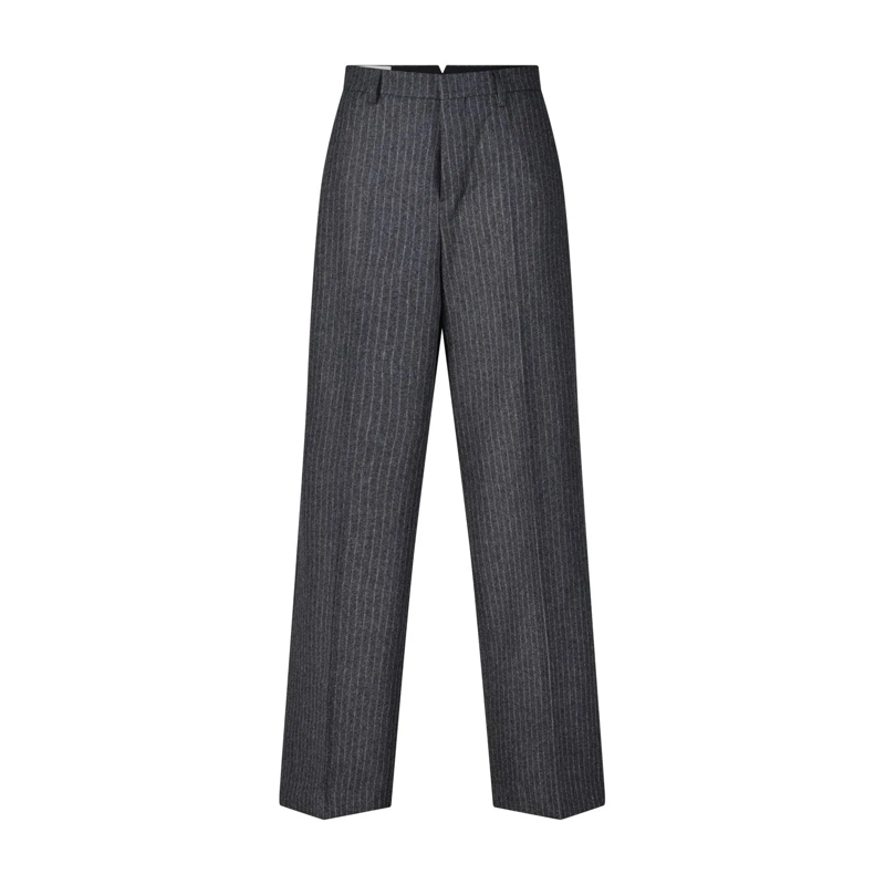AMI Paris Casual broeken Grey Pinstriped Tailored Trousers Grey