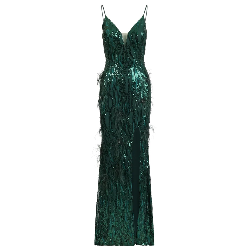 Kraimod Abendkleid Abendkleid dunkel-grün