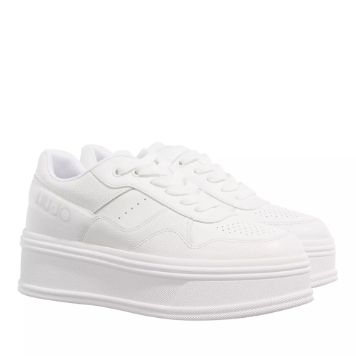 LIU JO Selma 01 Sneaker Tumbled Leather Calf White | Platform Sneaker ...