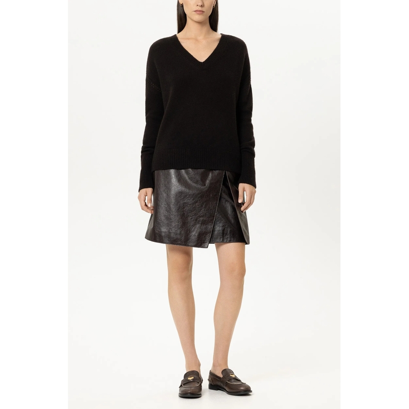 Luisa Cerano Trui V-Pullover aus Kaschmir-Mix truffle(Image 2)
