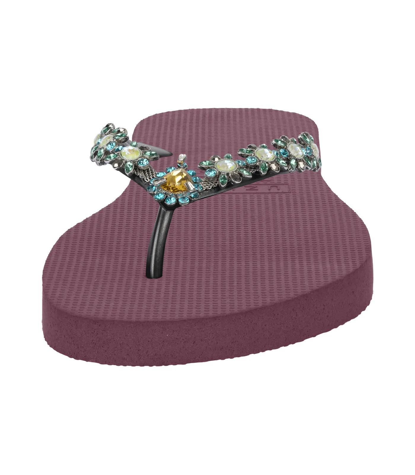 Thumbnail - UZURII Slipper & Pantoletten - platte hausschuhe Dolce Turqoise - Gr. 39,5 (EU) - in Rot - für Damen