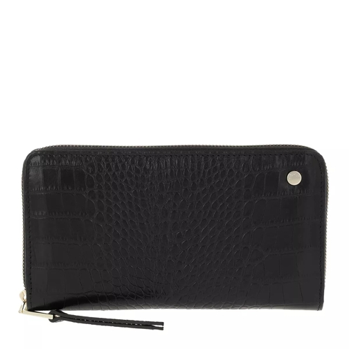Abro Wallets Black Continental Wallet-plånbok