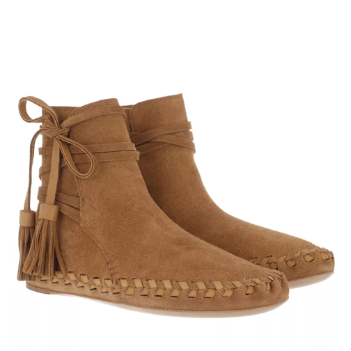 Celine Marlou Ankle Boots Suede Tan Stiefelette