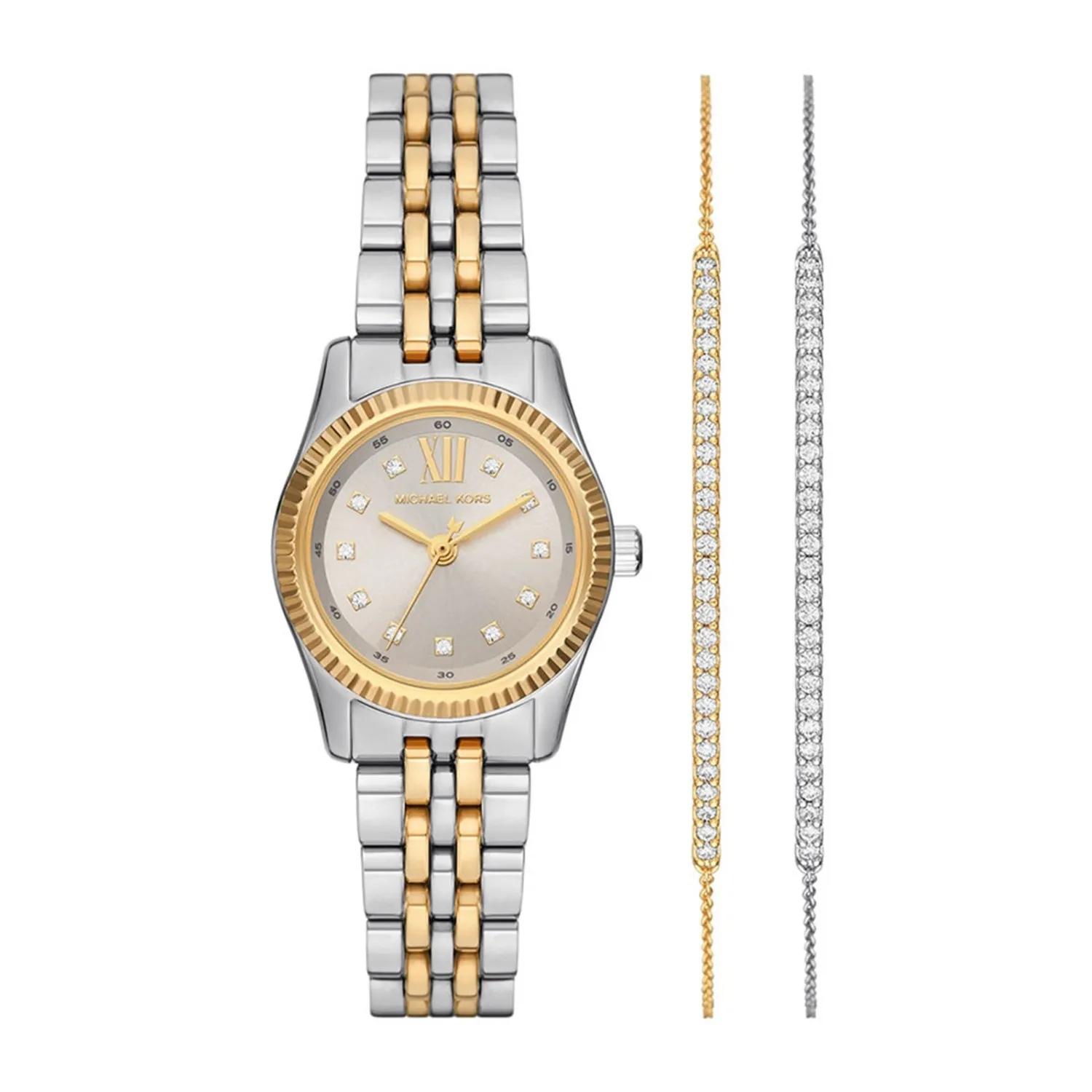 Michael Kors Uhr - Lexington Petite Geschenkset - Gr. unisize - in Silber - für Damen - aus Edelstahl