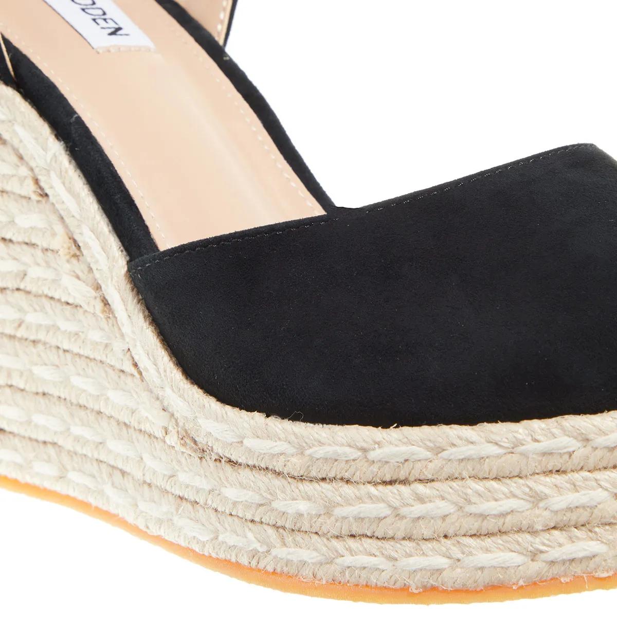 Steve Madden Dafina-Sm Black Suede Sandals