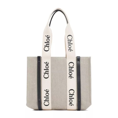 Chloé Tote Blue Woody Bag Grey