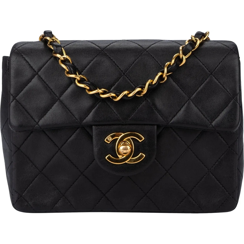 Chanel Sac à bandoulière Chanel Quilted Lambskin 24K Gold Mini Square Singl mehrfarbig