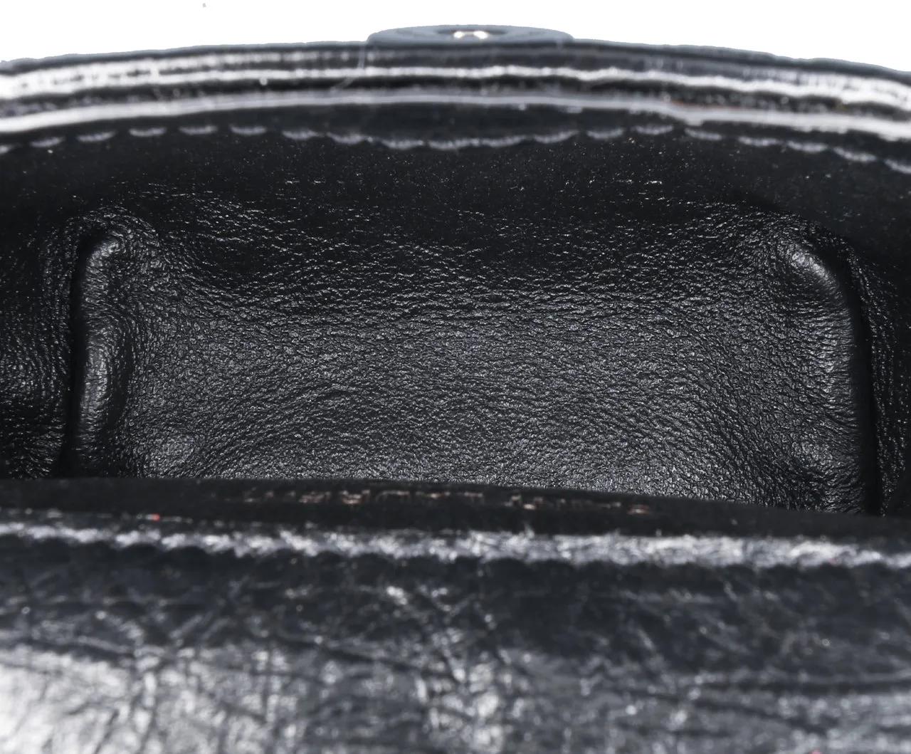 Thumbnail - Saint Laurent Hobo Bags - 2022 Micro Crinkled Leather Niki Airpods Case with - Gr. unisize - in Schwarz - für Damen