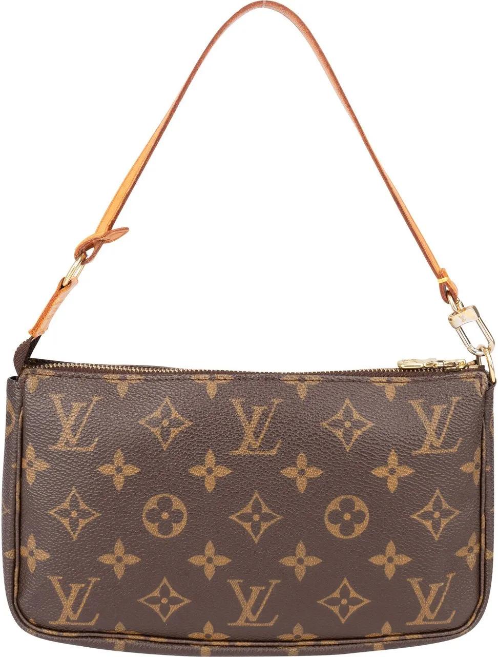 Louis Vuitton Crossbody Bags - Louis Vuitton Canvas Monogram Pochette Accessoire - Gr. unisize - in Braun - für Damen