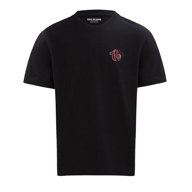 True Religion T-Shirt T-Shirt SPEC schwarz