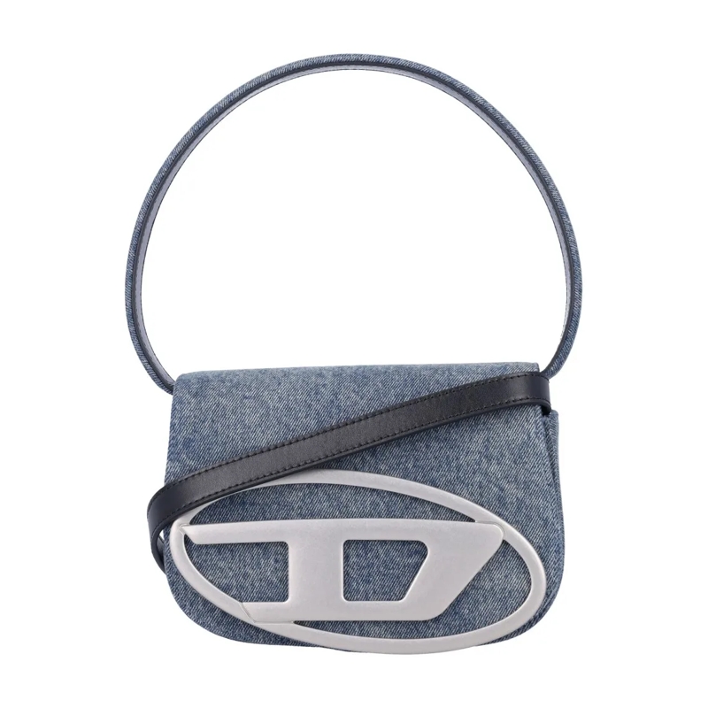 Diesel Schultertasche 1-Drawer Denim Shoulder Bag Blue