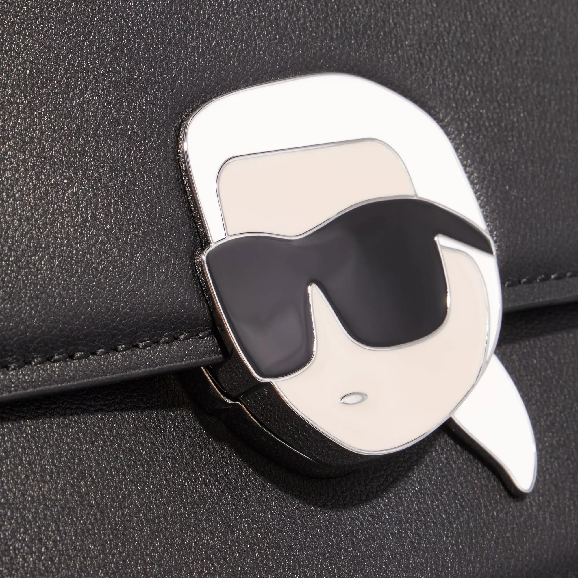 Karl Lagerfeld Crossbody bags K Ikonik 2.0 Leather SHB Lock in zwart