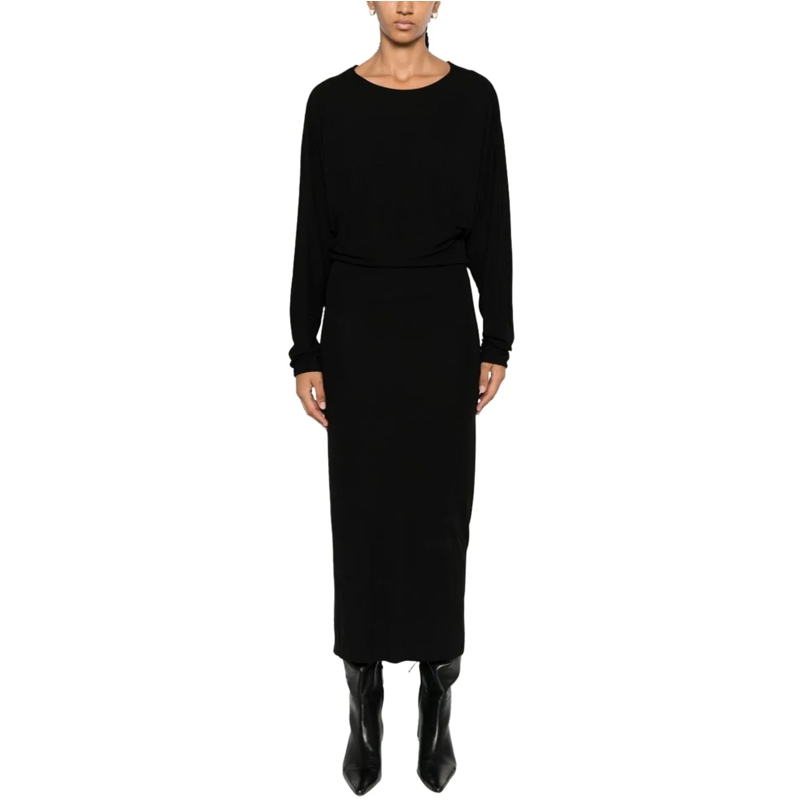 Khaite Robe longue Dresses Black schwarz