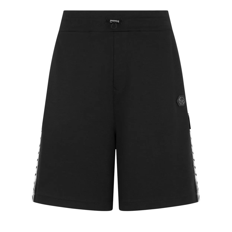 Philipp Plein Shorts Drawstring Shorts Plein Tennis schwarz