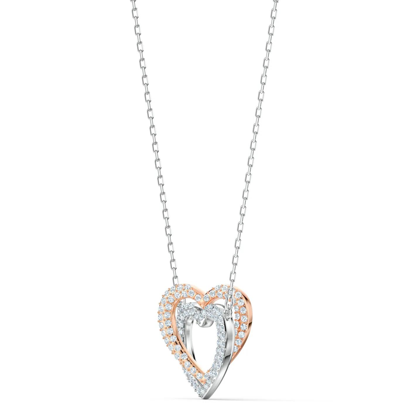 Thumbnail - Swarovski Halskette - Infinity Heart Mixed metal finish - Gr. unisize - in Mehrfarbig - für Damen